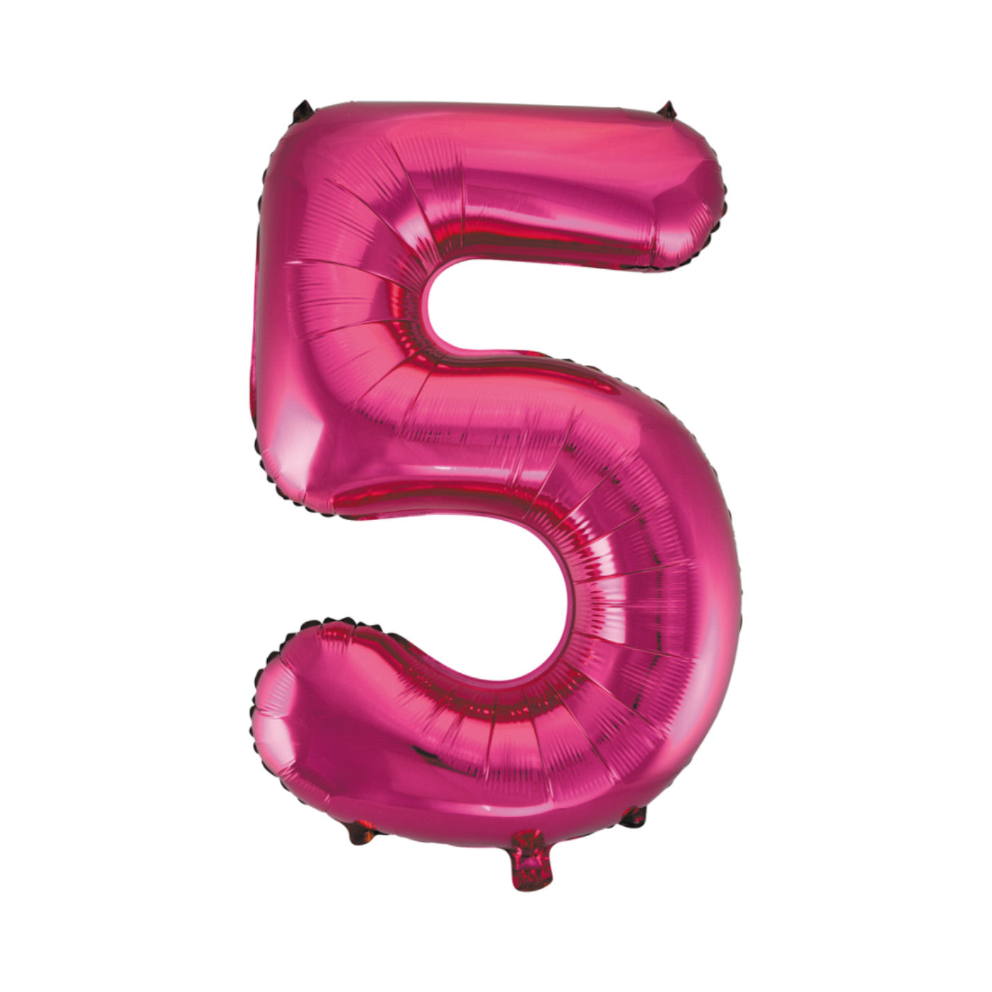Folie cijferballon roze 86 cm