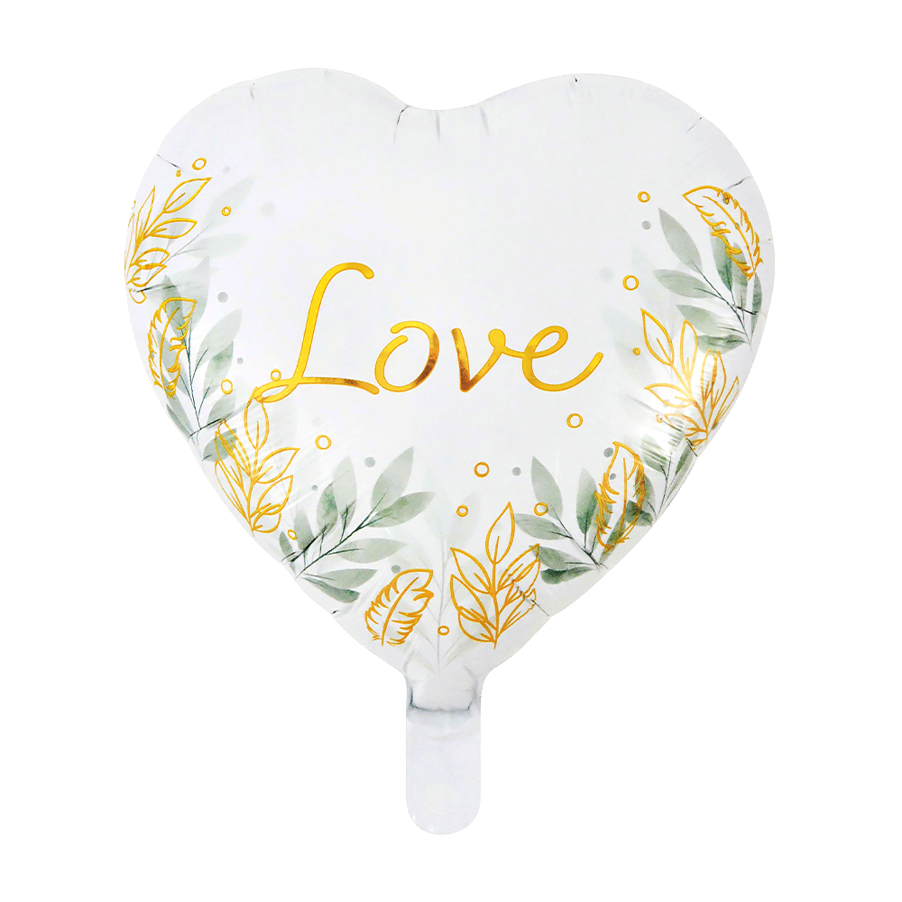 Hartballon Love goud 46 cm