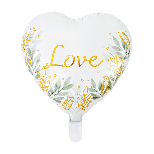 Hartballon Love goud 46 cm