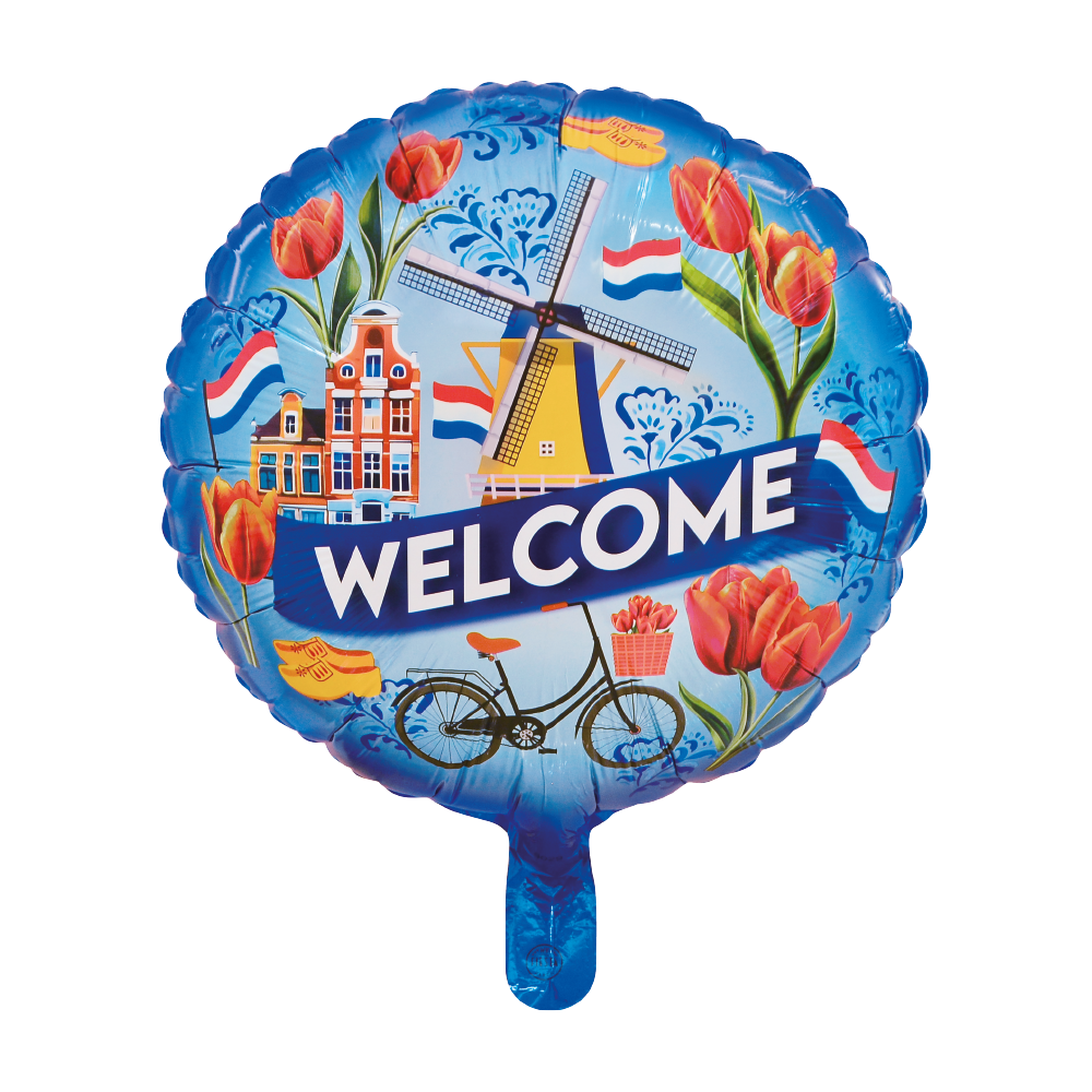 Folieballon Welcome Holland 46 cm