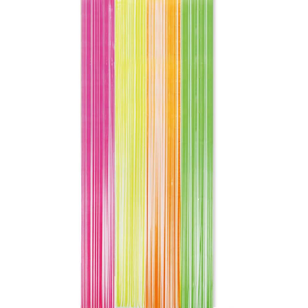 Feestgordijn 100 x 240 cm neon