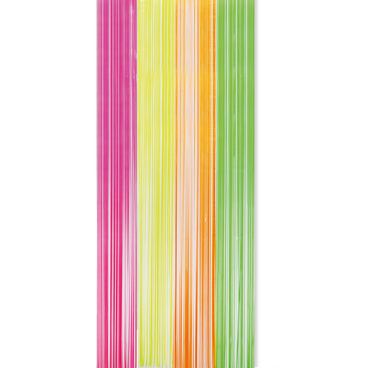 Feestgordijn 100 x 240 cm neon