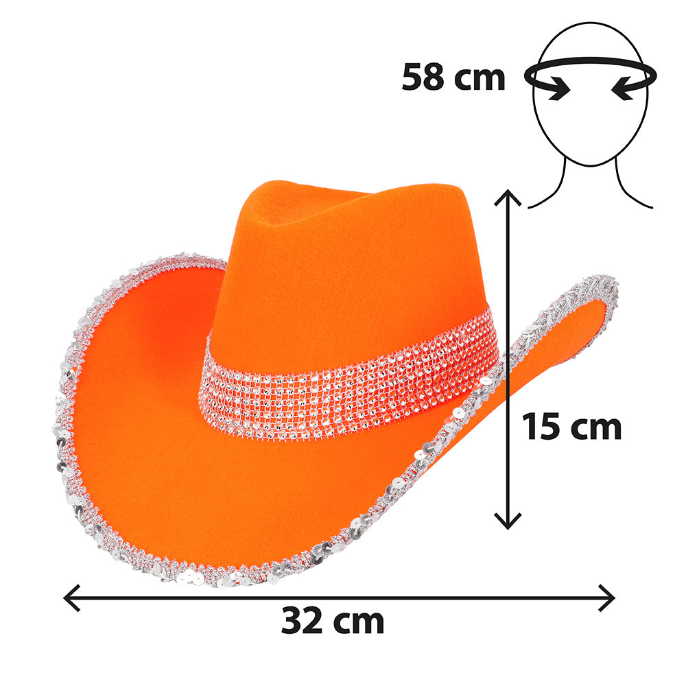 Cowboyhoed Spark oranje - foto 2
