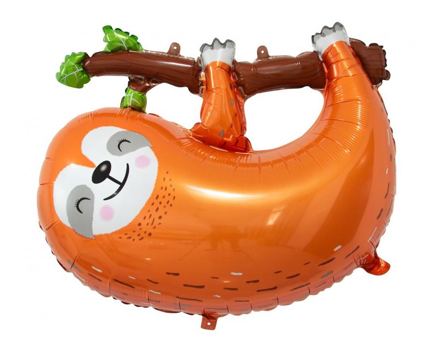 Folieballon Luiaard 68 cm