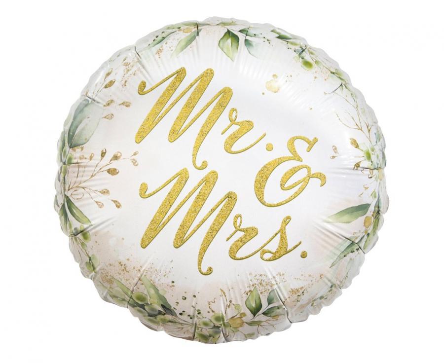 Folieballon Mr en Mrs 46 cm