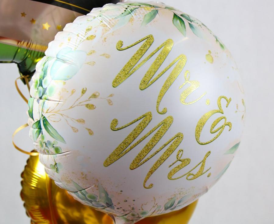 Folieballon Mr en Mrs 46 cm