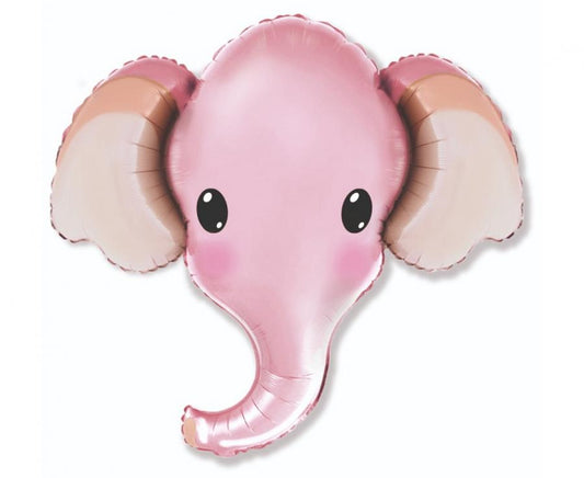 Folieballon Olifantenkop Roze 99 cm