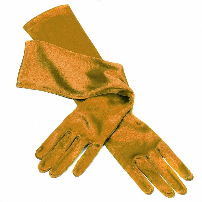 Gala handschoenen satijn 48 cm goud