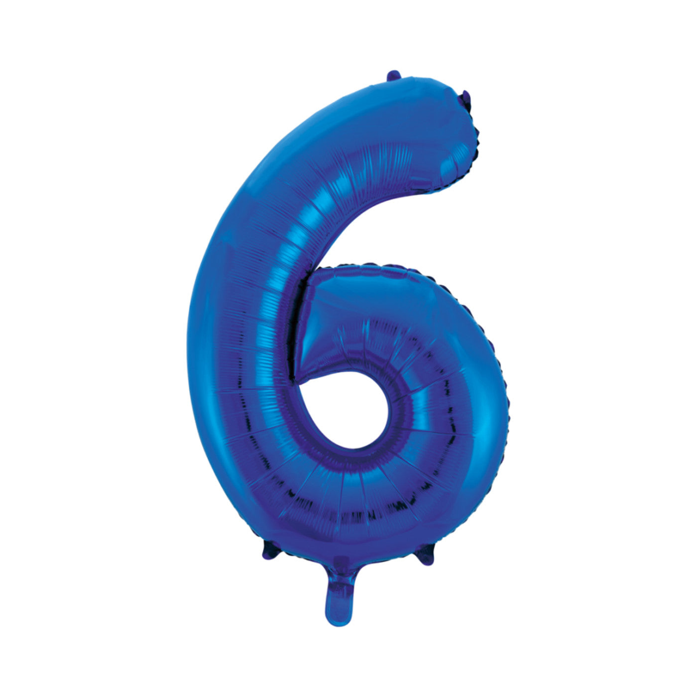 Folie cijferballon blauw 86 cm