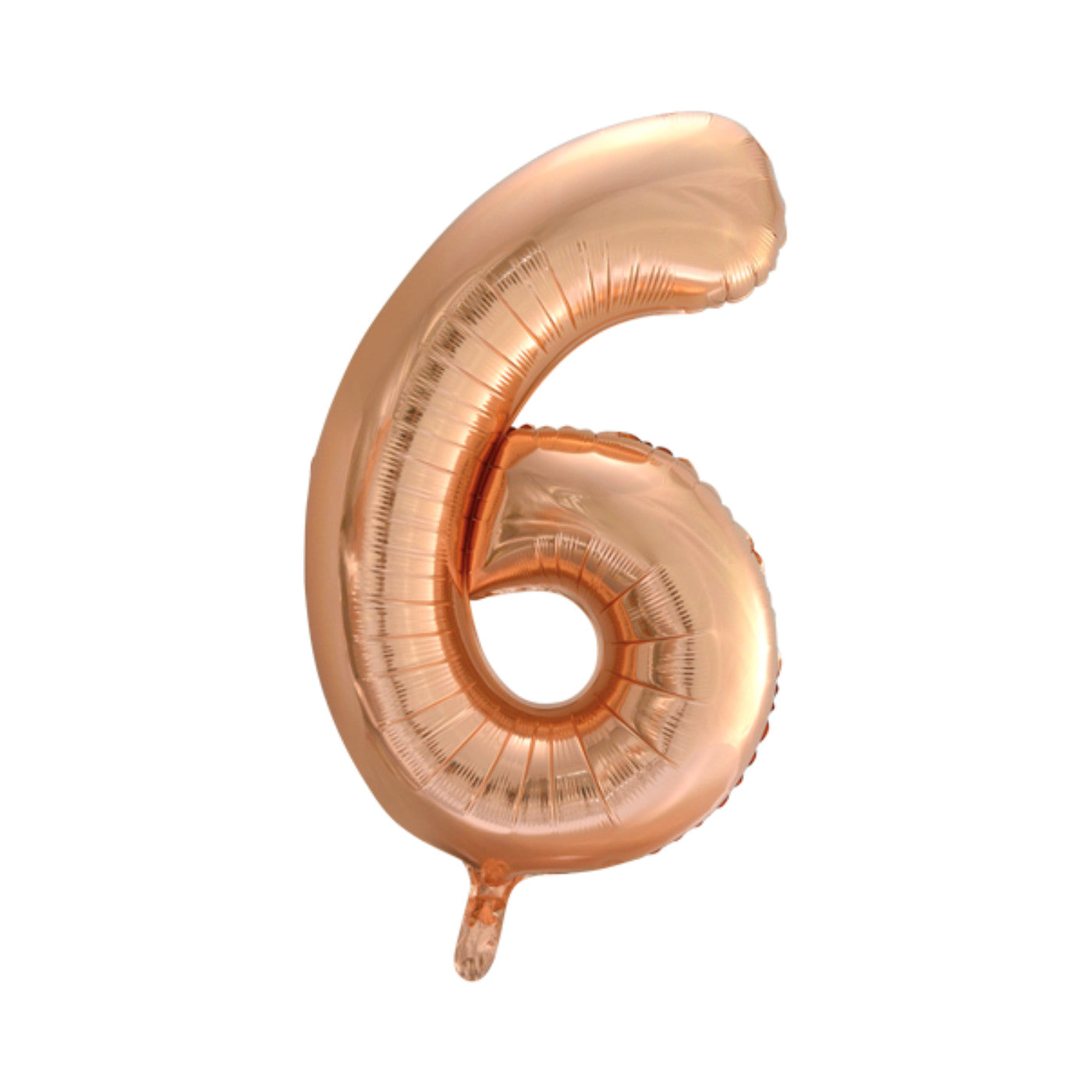 Folie cijferballon rosé goud 86 cm
