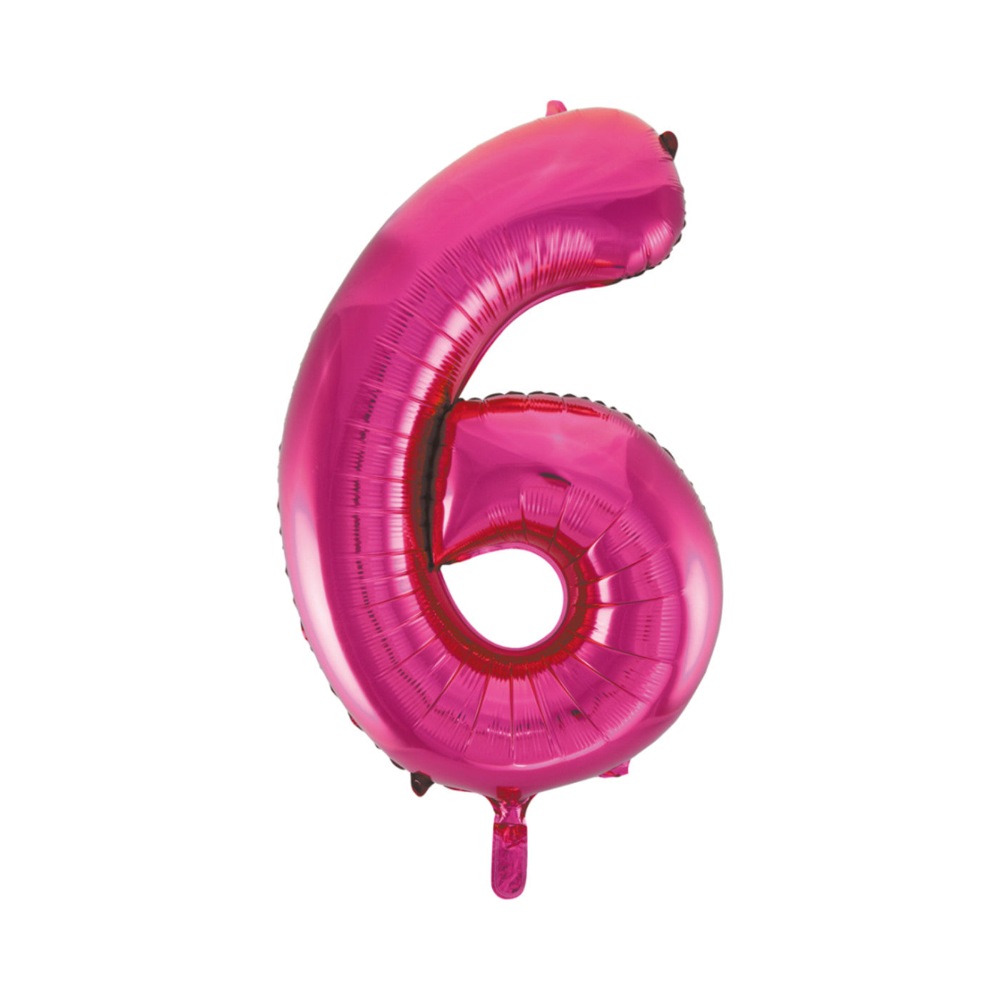 Folie cijferballon roze 86 cm