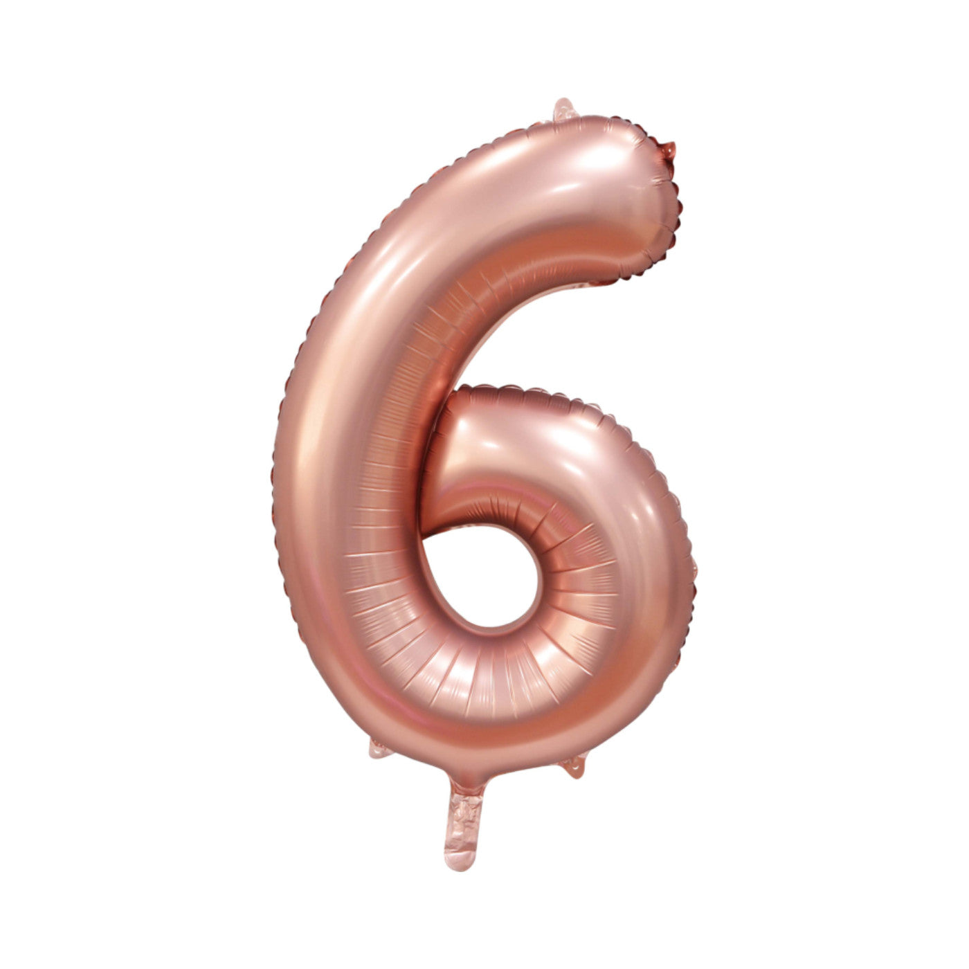 Folie cijferballon satijn rosé goud 86 cm