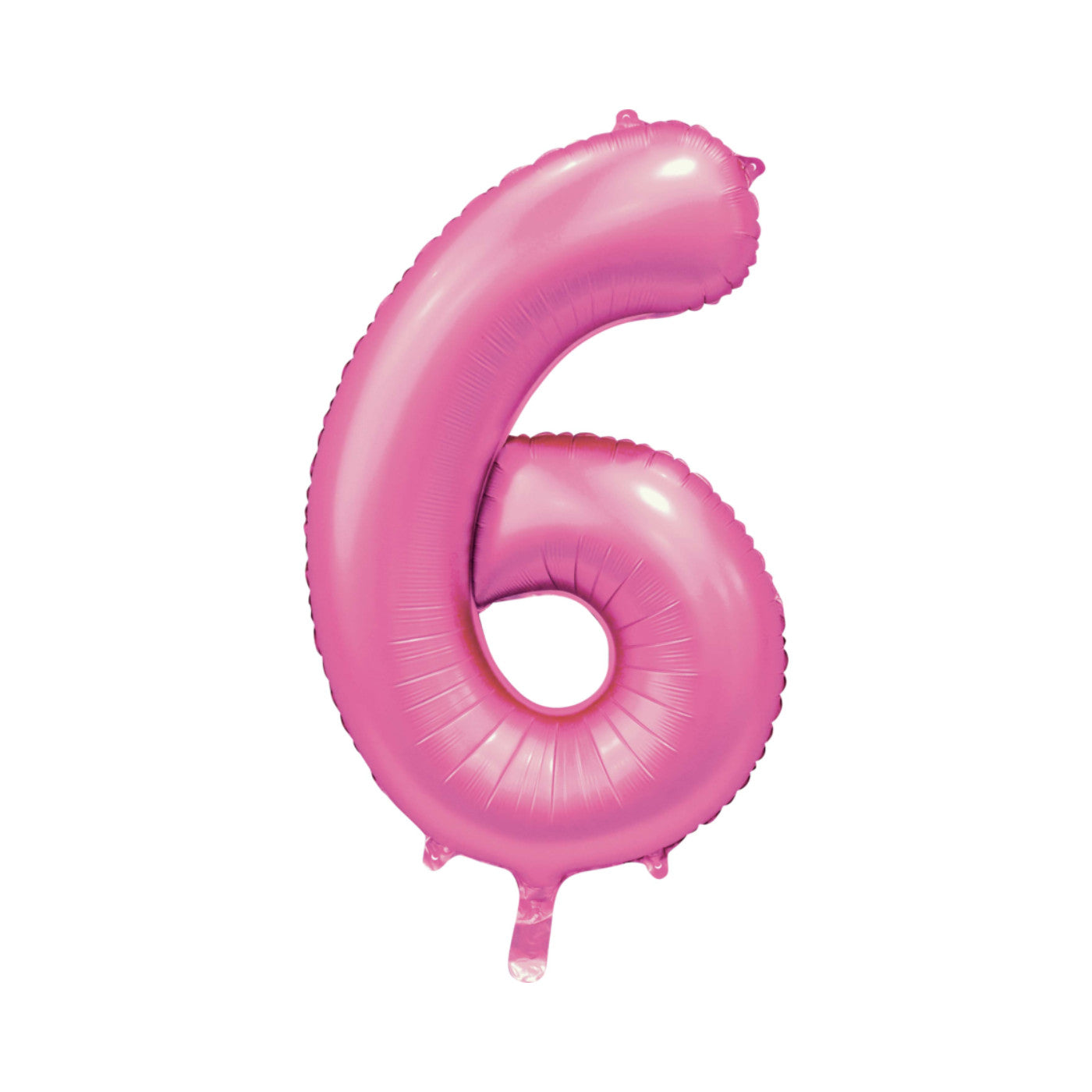 Folie cijferballon satijn roze 86 cm
