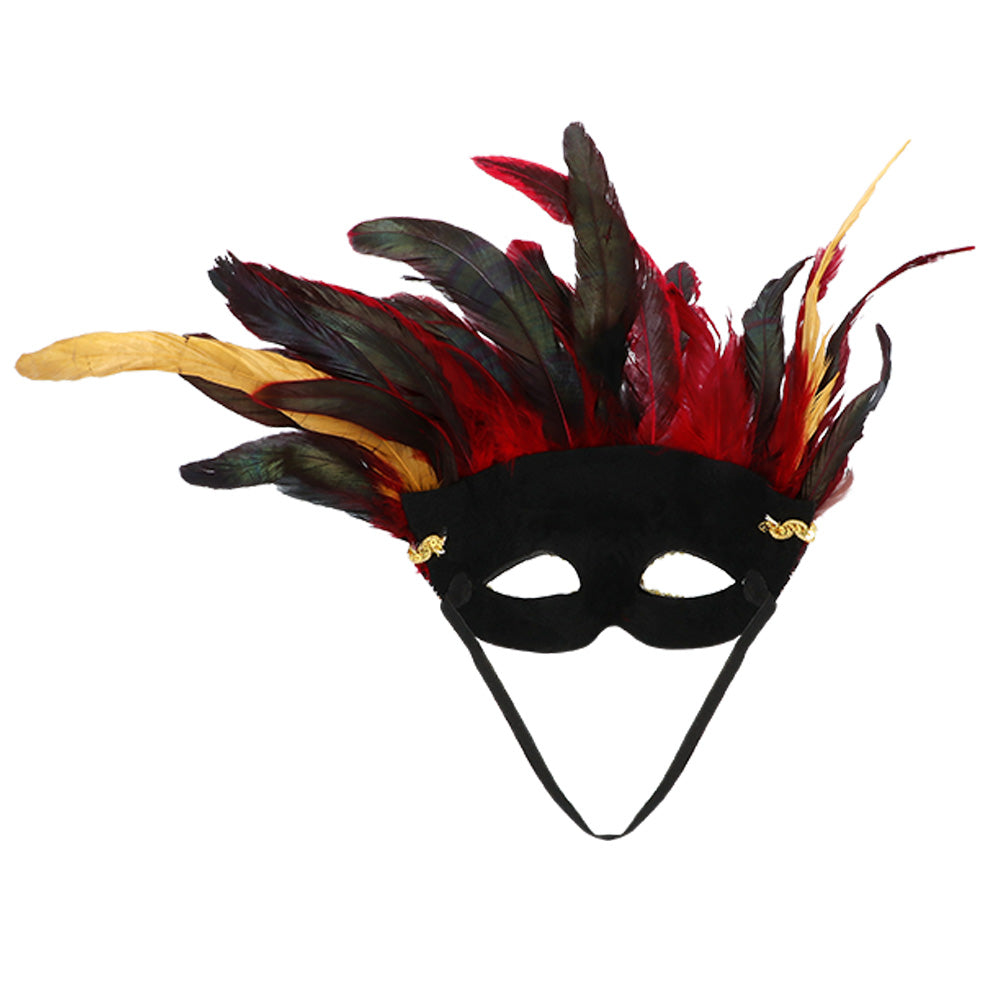Oogmasker voodoo Marasa met veren - foto 3