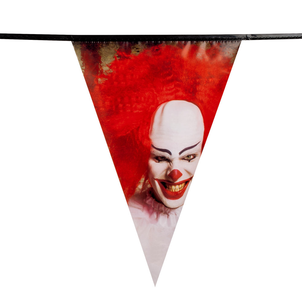 Vlaggenlijn horrorclown 6 meter - foto 2