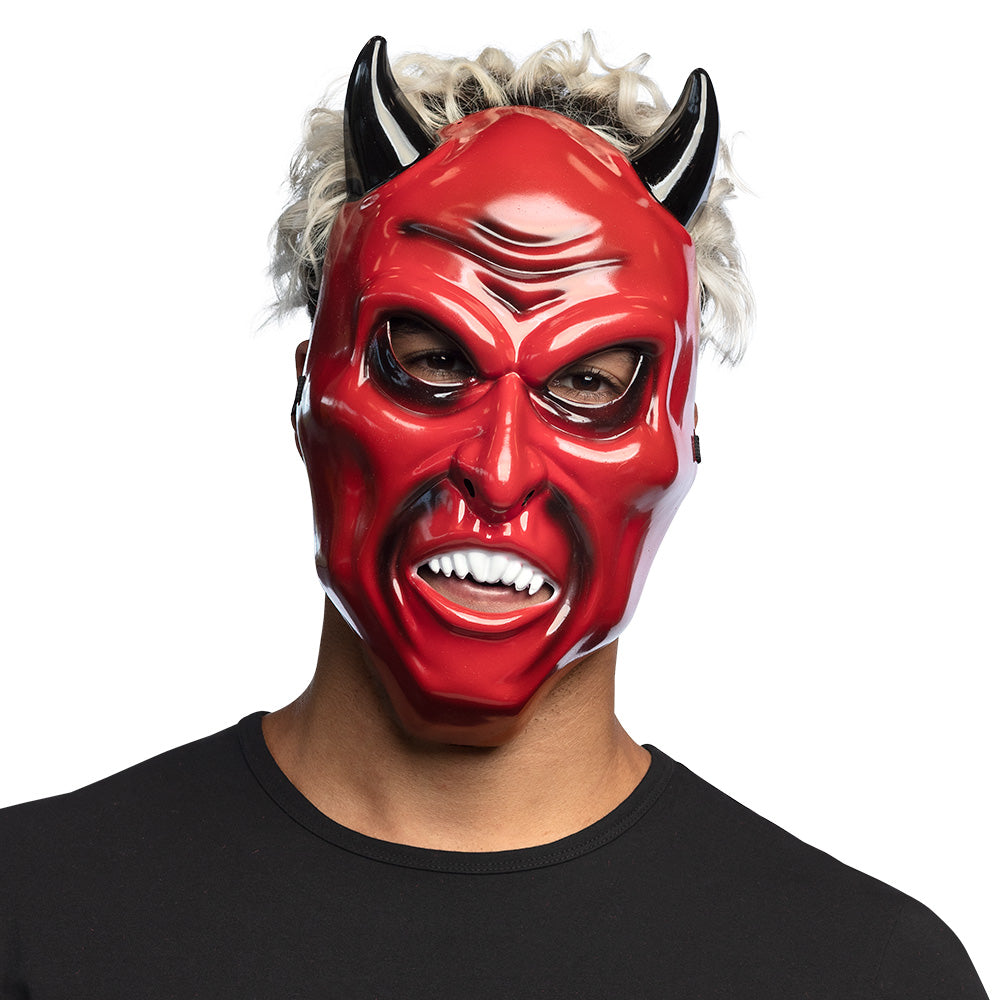 Gezichtsmasker duivel rood