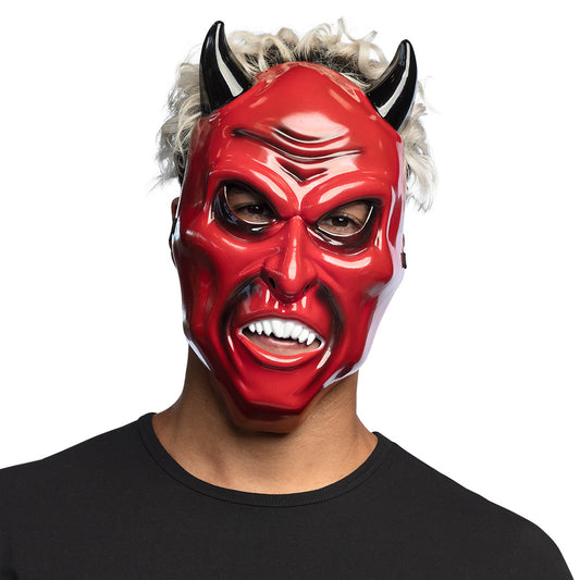 Gezichtsmasker duivel rood