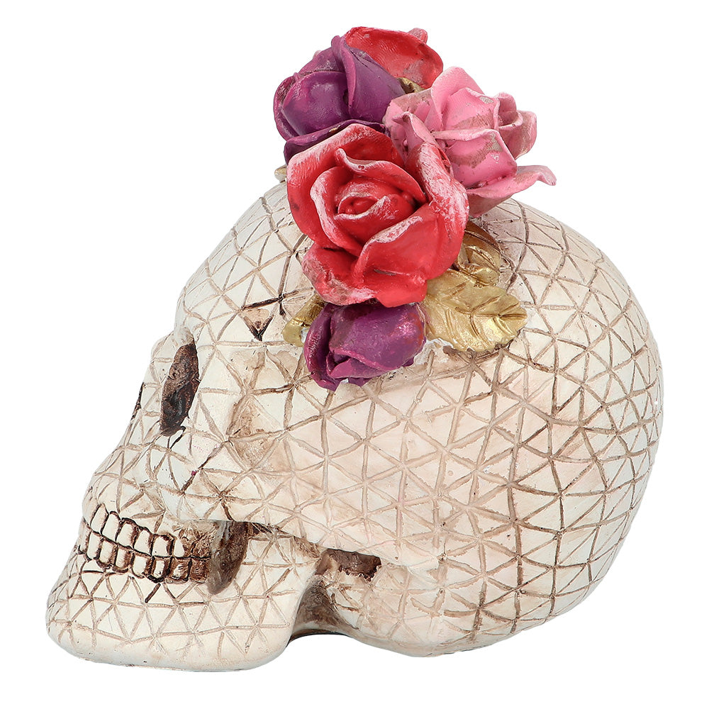 Decoratieschedel Señora Rosa 15 cm - foto 2