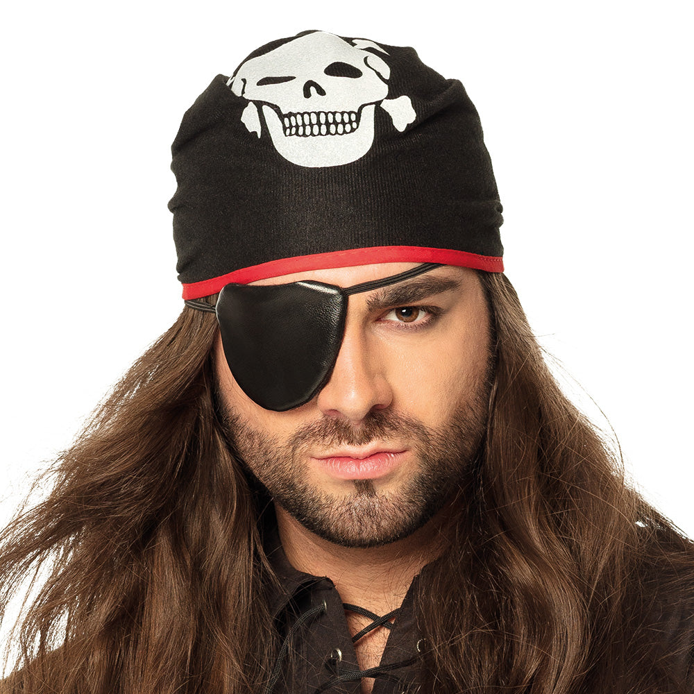 Piratenbandana Thomas met ooglapje