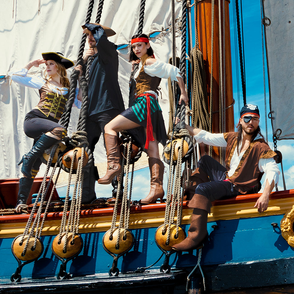 Piratenbandana Thomas met ooglapje - foto 3