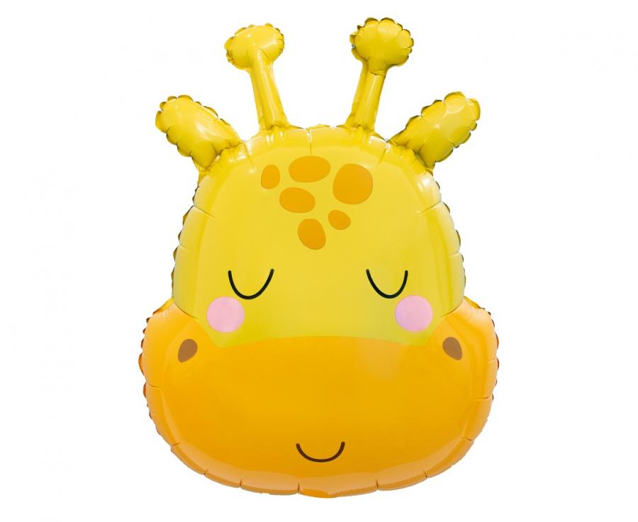Folieballon Giraffekop 53 cm