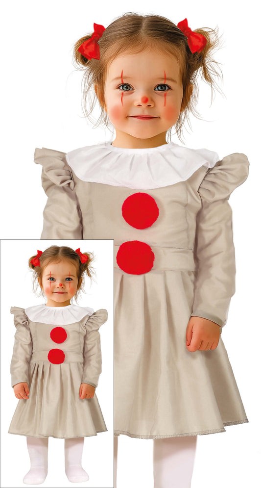 Babykostuum horrorclown meisje
