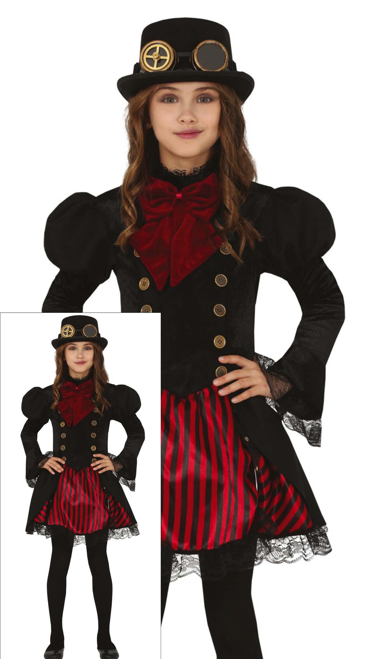 Kinderkostuum gothic vampier meisje