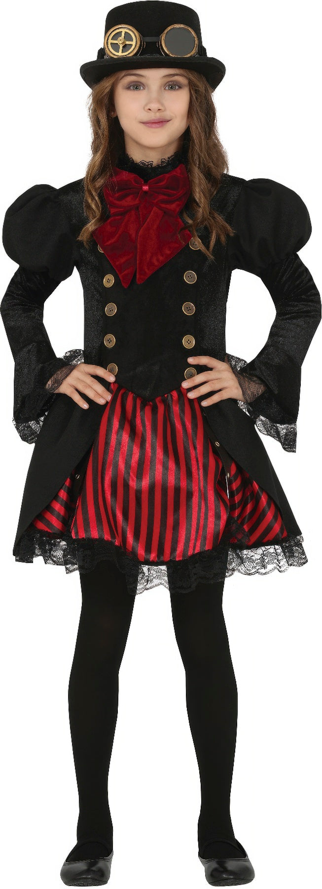 Kinderkostuum gothic vampier meisje - foto 2