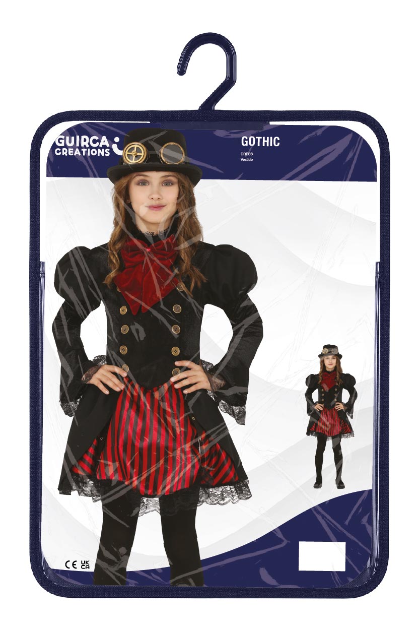 Kinderkostuum gothic vampier meisje - foto 4