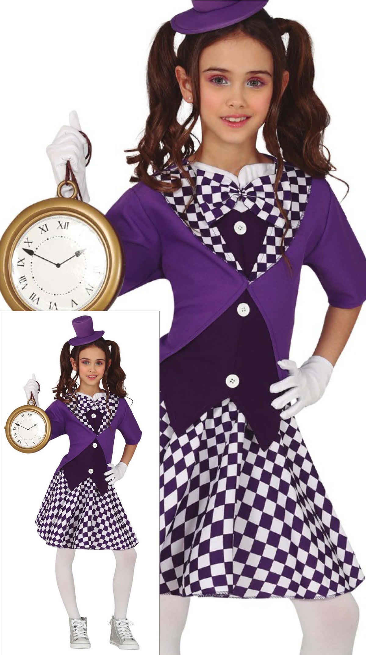 Kinderkostuum Mad Hatter meisje