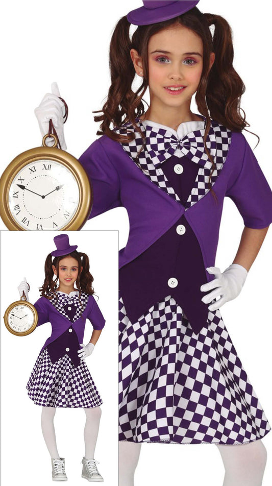 Kinderkostuum Mad Hatter meisje