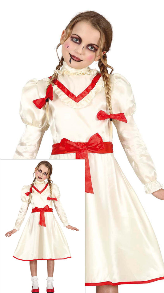 Kinderkostuum Annabelle horrorpop meisje