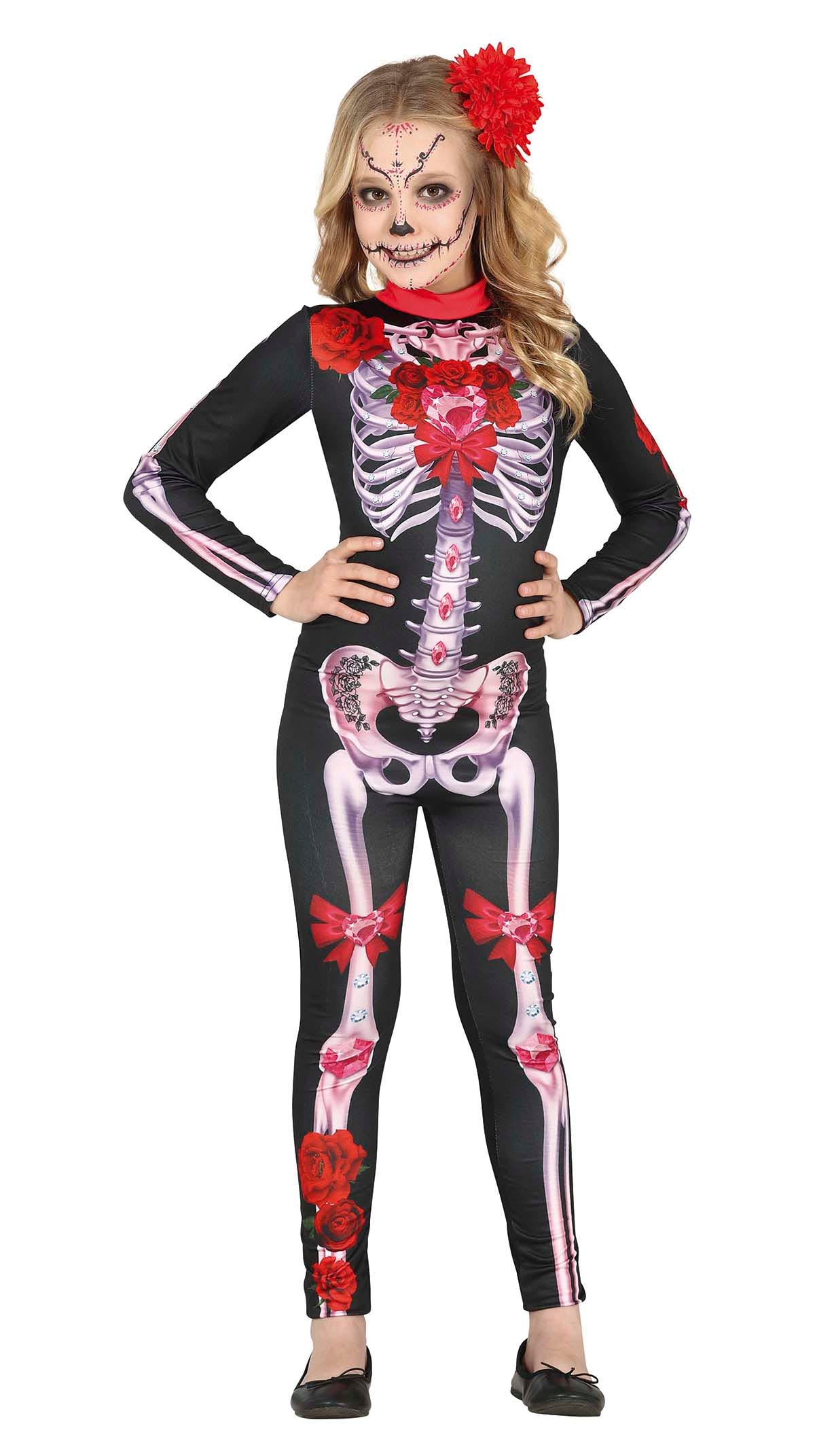 Kinderkostuum Catrina skelet meisje - foto 2