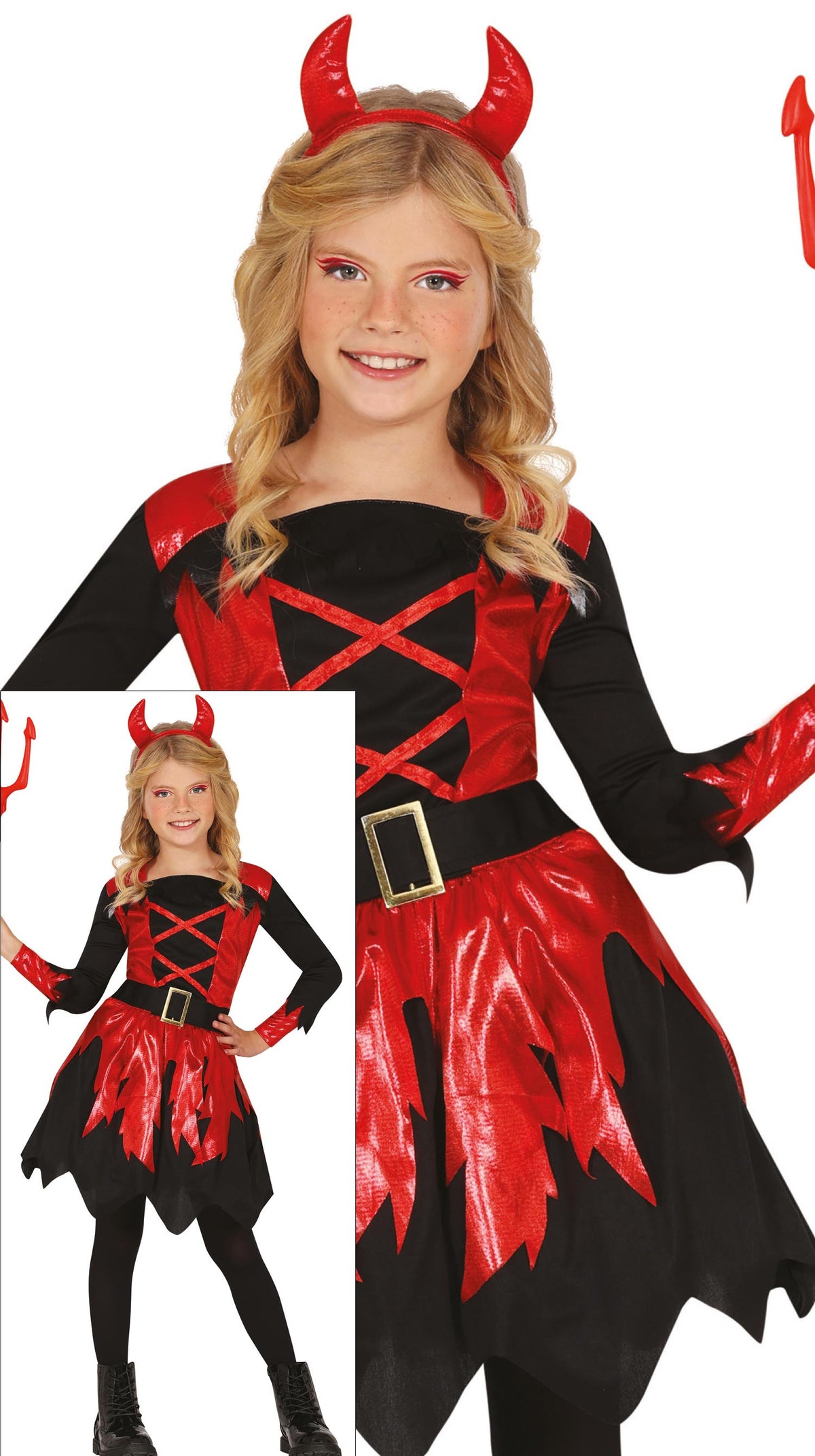 Kinderkostuum duiveltje meisje