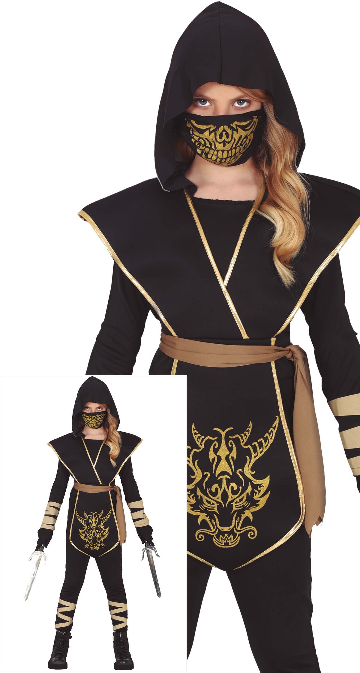 Kinderkostuum ninja meisje