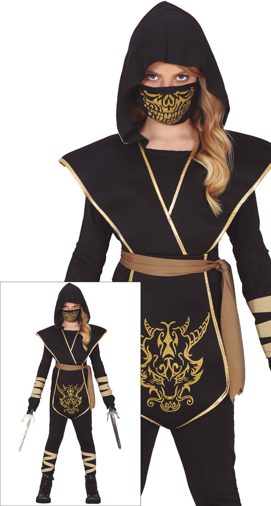 Kinderkostuum ninja meisje