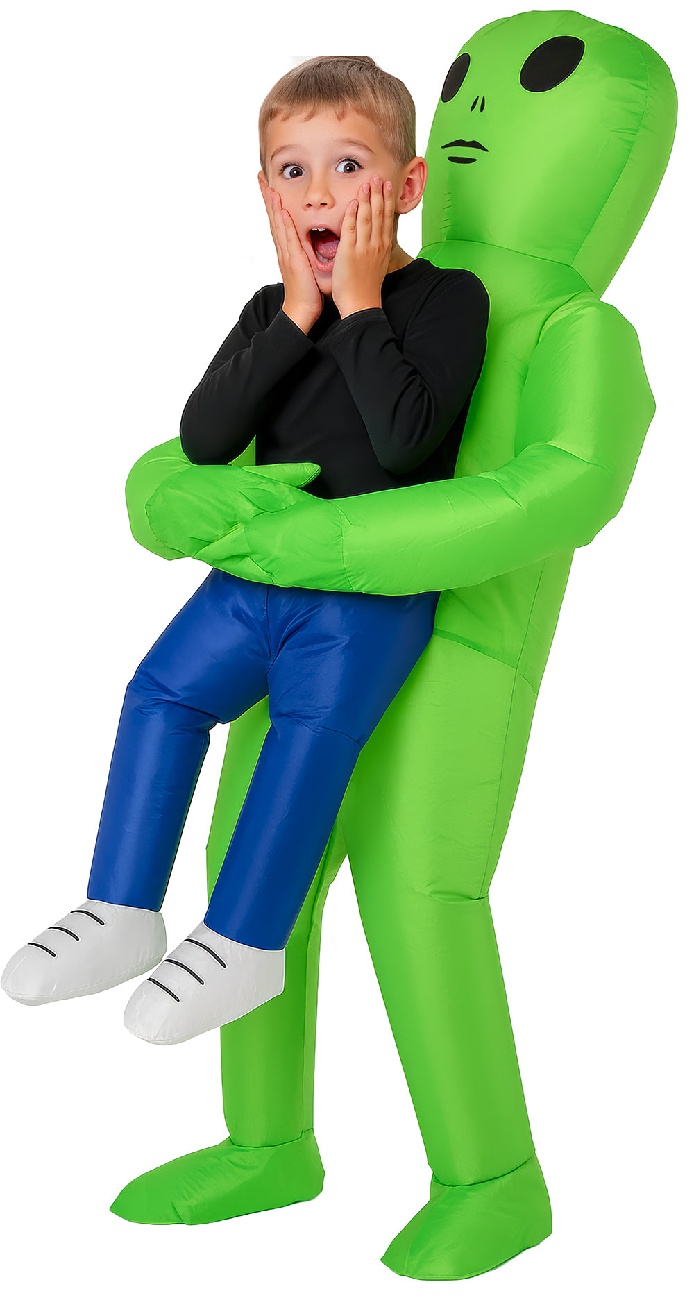 Opblaasbaar kinderkostuum gedragen door alien - foto 2