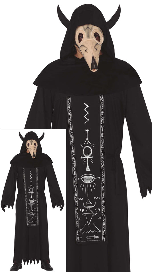 Kostuum satanist met masker heren