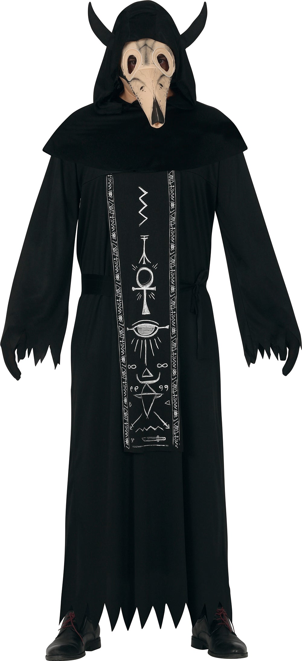 Kostuum satanist met masker heren - foto 2
