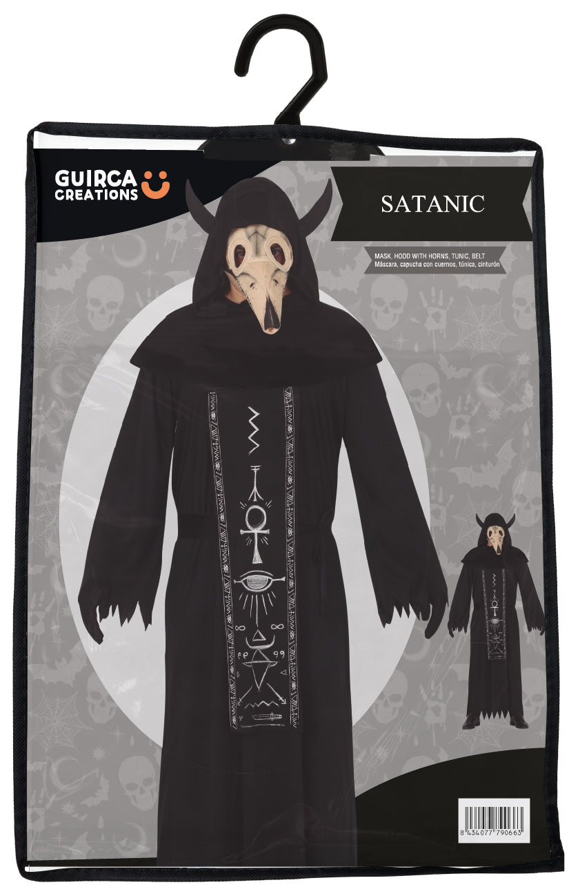 Kostuum satanist met masker heren - foto 4