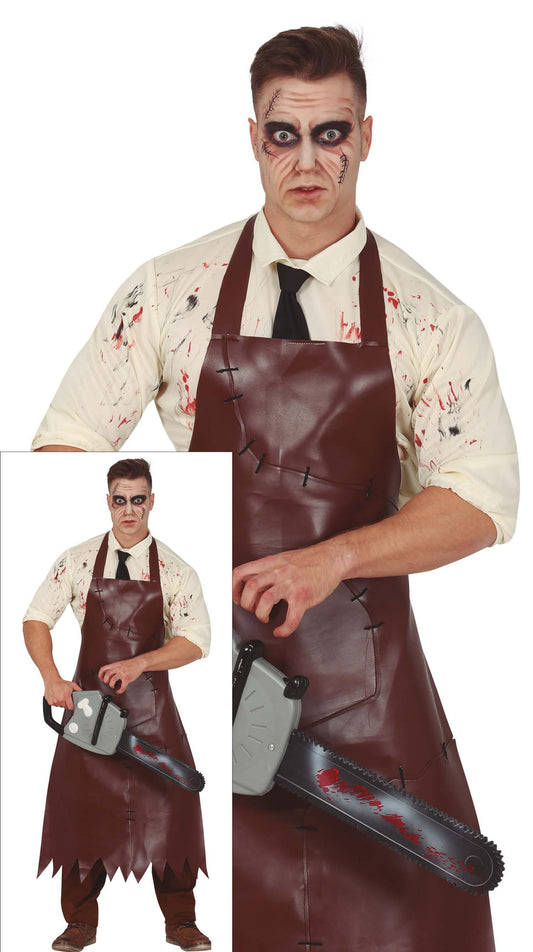 Kostuum Leatherface kettingzaagkiller heren