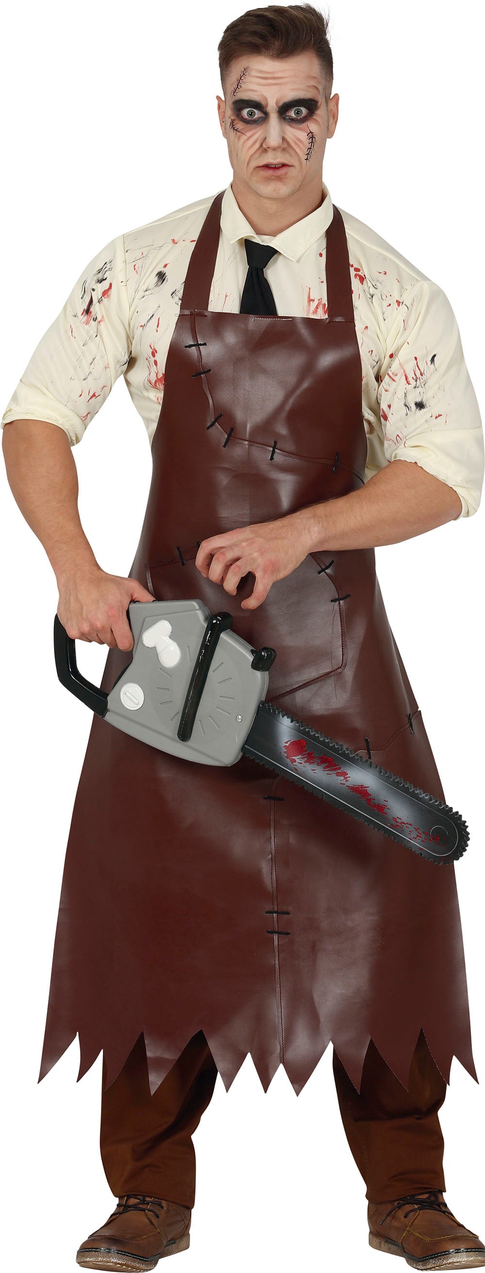 Kostuum Leatherface kettingzaagkiller heren - foto 2