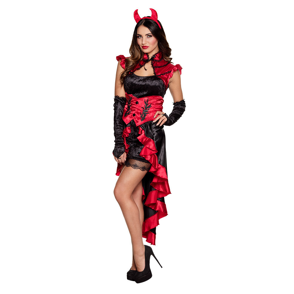 Kostuum Gothic devil dames