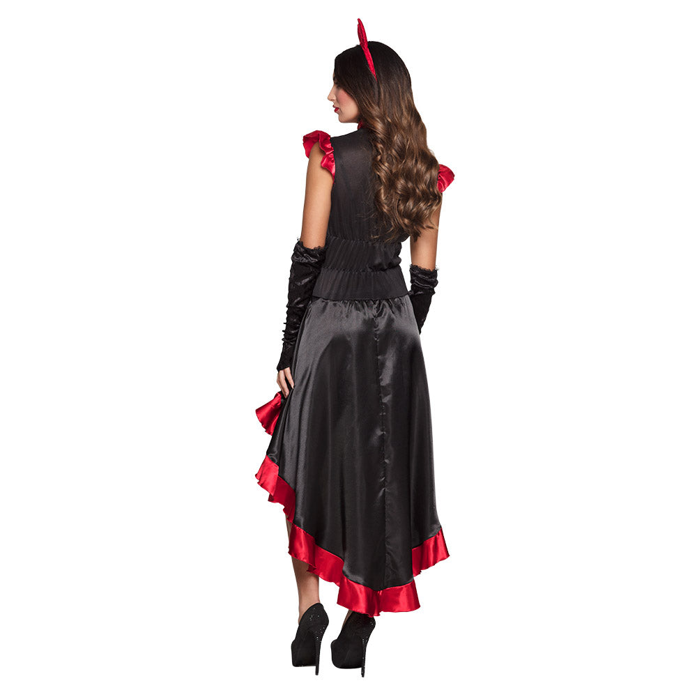 Kostuum Gothic devil dames - foto 3