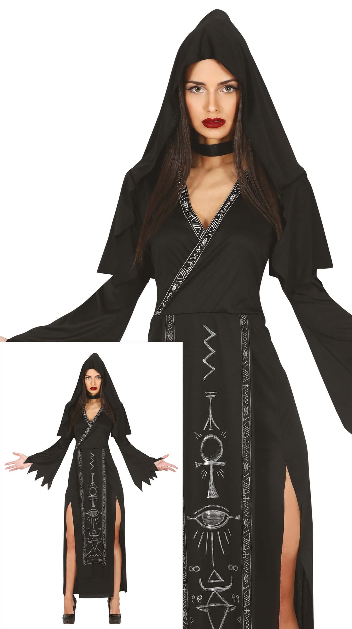 Kostuum satanist jurk dames
