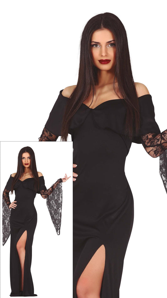 Kostuum Morticia Addams dames