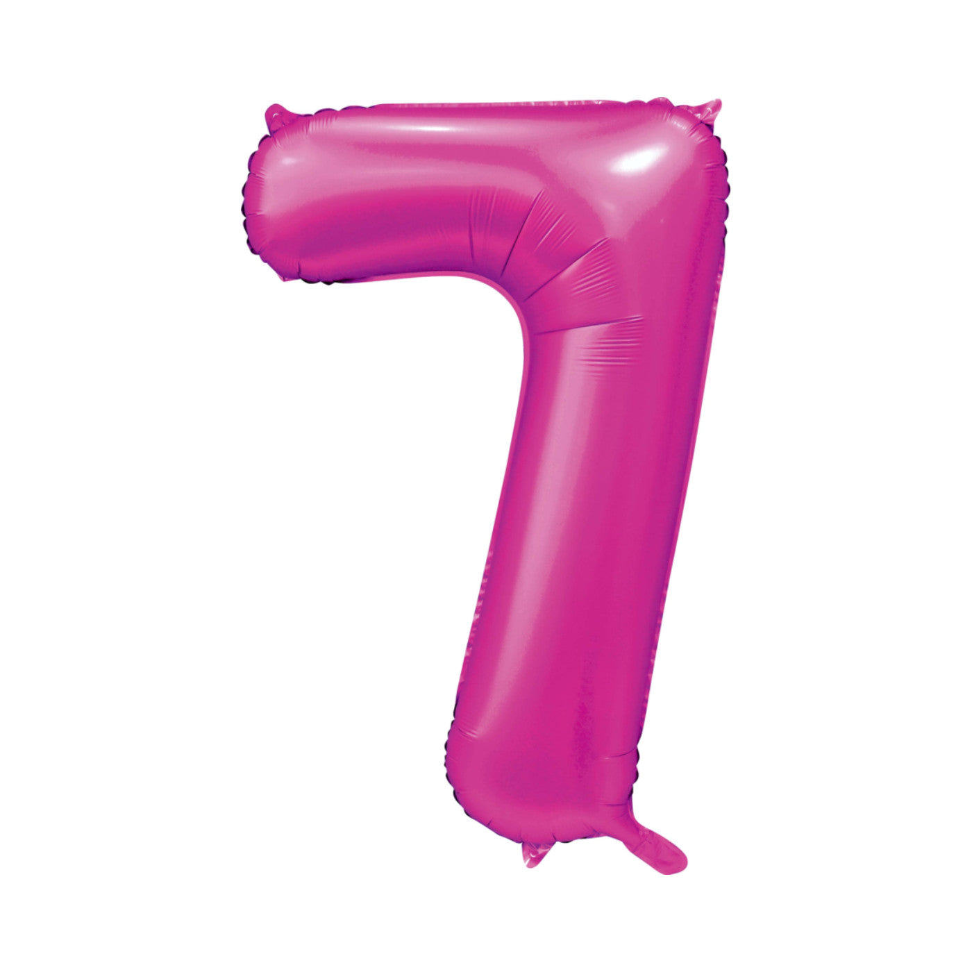 Folie cijferballon satijn hotpink 86 cm