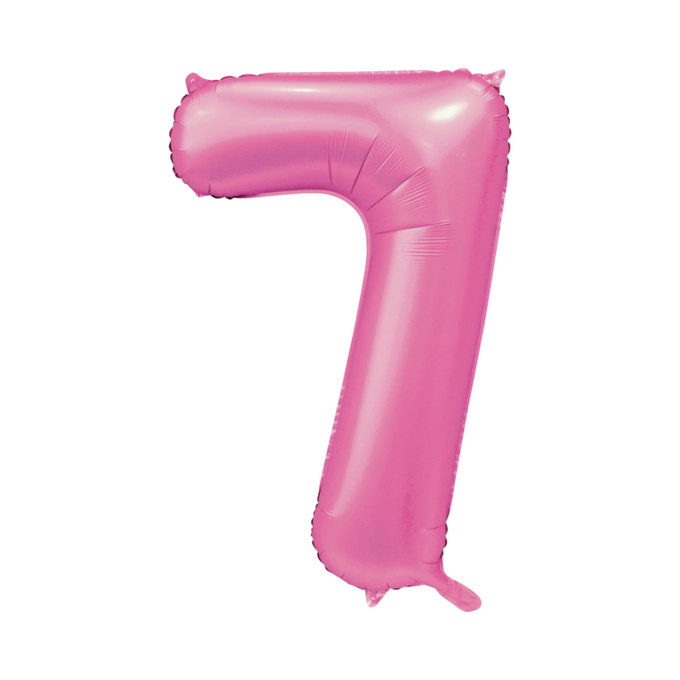 Folie cijferballon satijn roze 86 cm