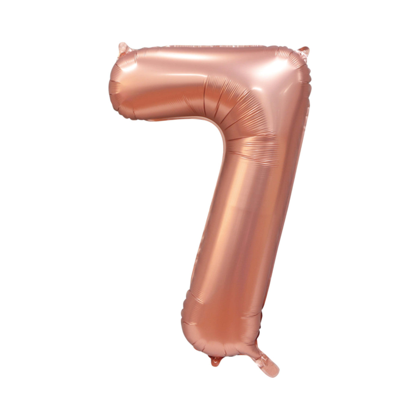 Folie cijferballon satijn rosé goud 86 cm
