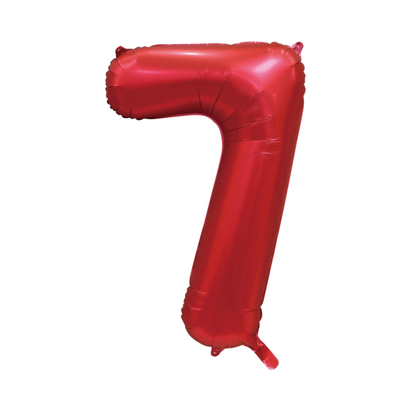 Folie cijferballon satijn rood 86 cm